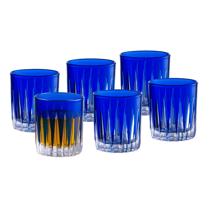 Onyx Shot Glass Blue, 2.6 Oz. Set of 6