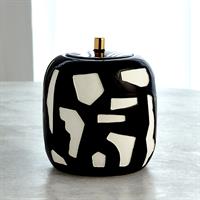 Abstract Jar - White/Black