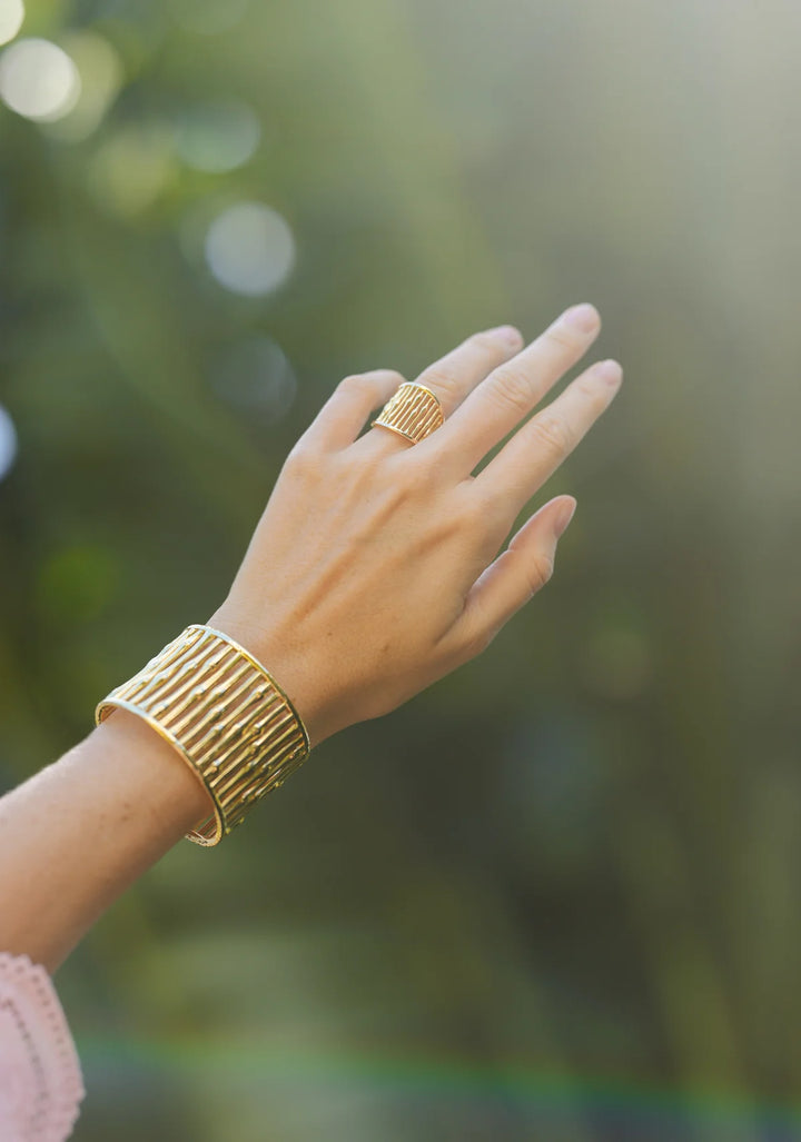 Bamboo Wide Cuff
