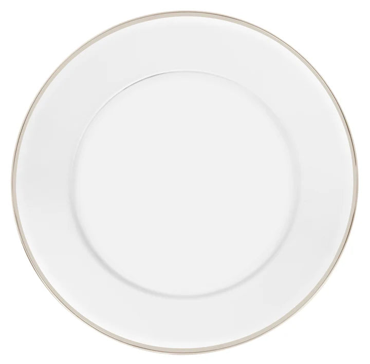 Spectrum Charger with Platinum band, 12.6"D, Set of 6