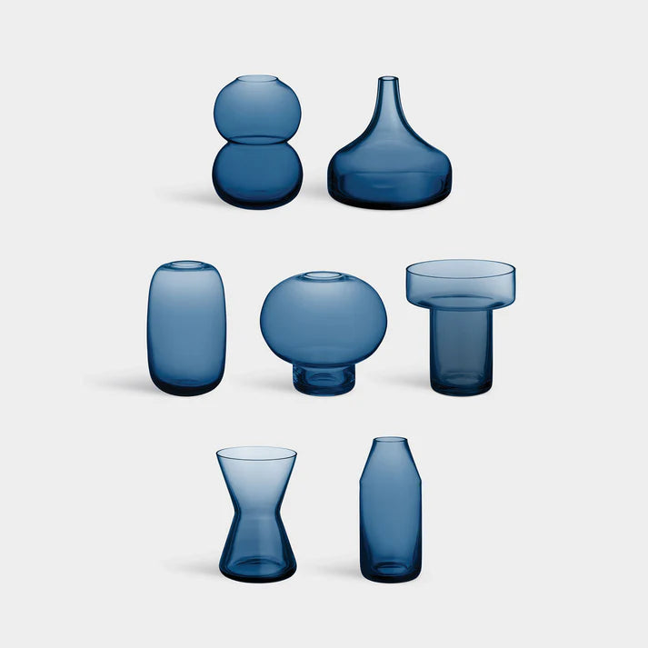 Midsummer Vases Midnight Blue Mini Set Of 7