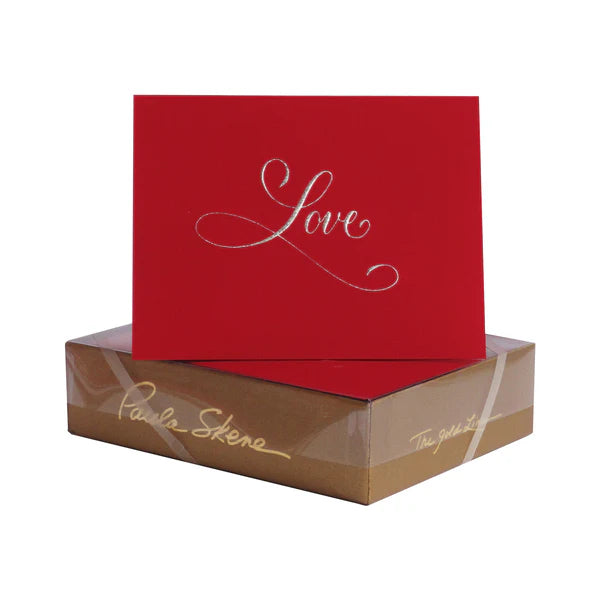 Love Calligraphy Greeting Card