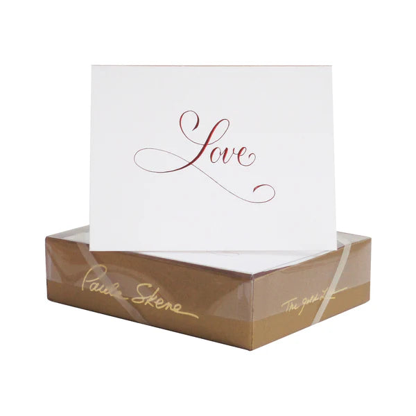 Love Calligraphy Greeting Card