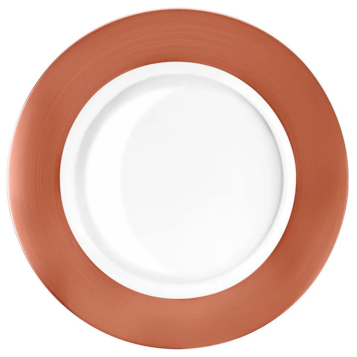 I Preziosi Charger with Copper Band, 12.6"D, Set of 2