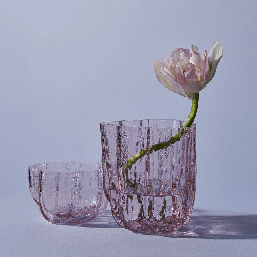 Crackle Vase Pink Small