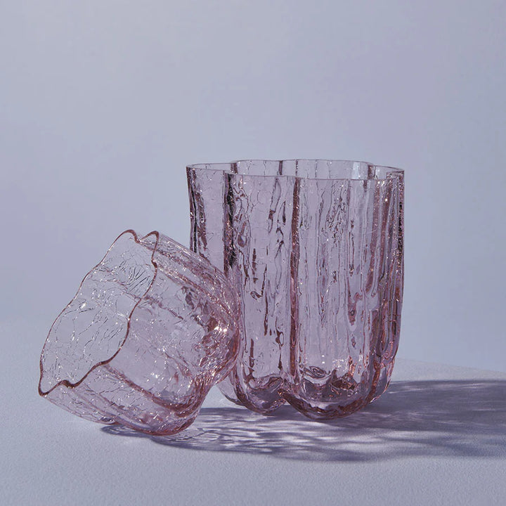 Crackle Vase Pink Small