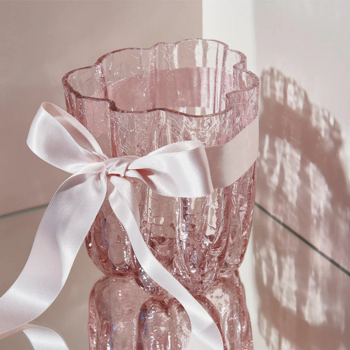 Crackle Vase Pink Small
