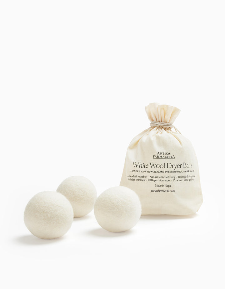 White Wool Dryer Balls
