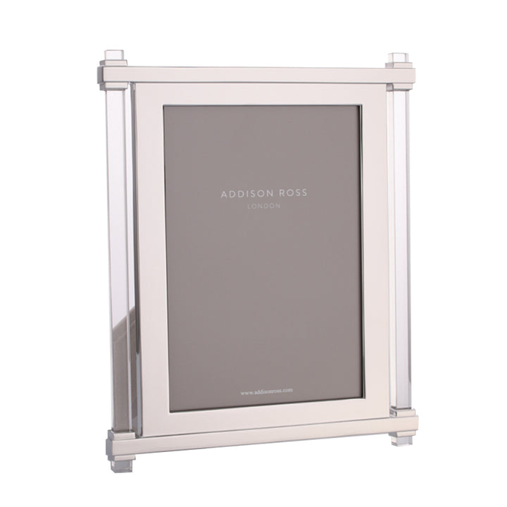 Acrylic & Silver Pillar Photo Frame