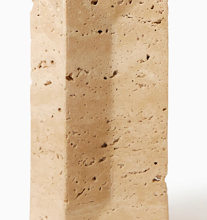 Travertino Candle Holders (Beige)