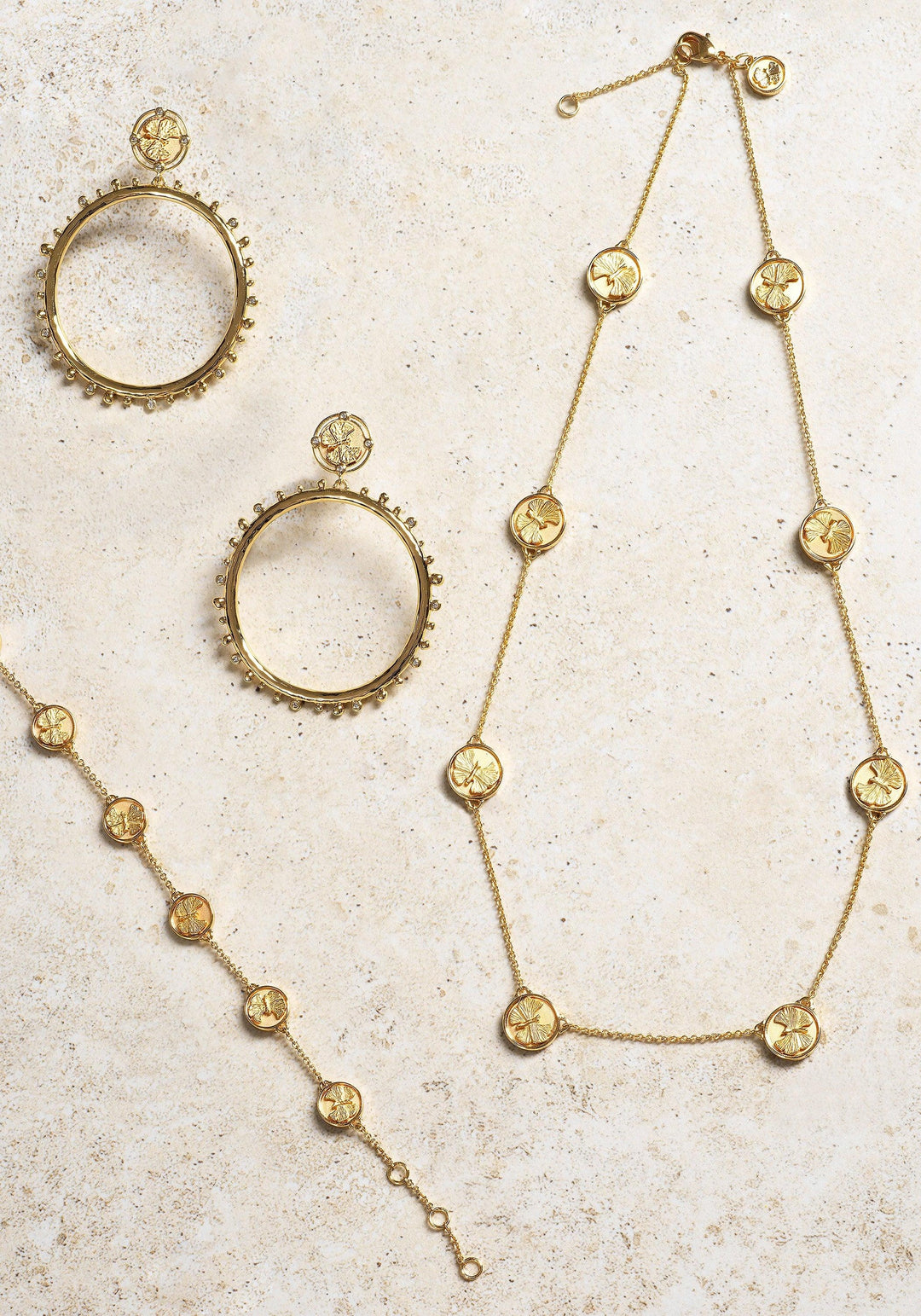 Butterfly Coin Stationary Necklace