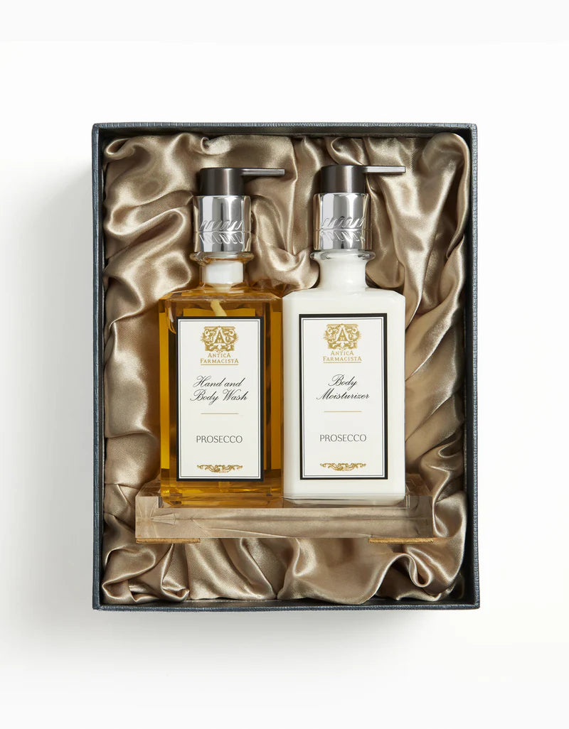 Acrylic Bath & Body Gift Set: Prosecco