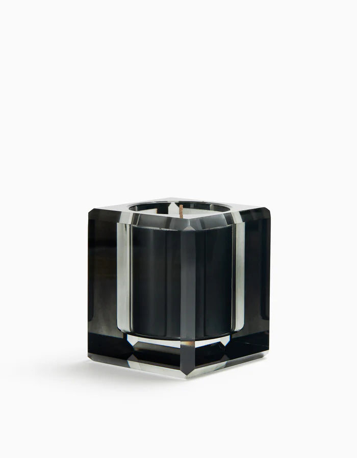 Smoky Crystal Candle Holder