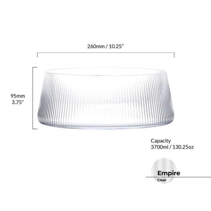 Empire Clear Salad Bowl