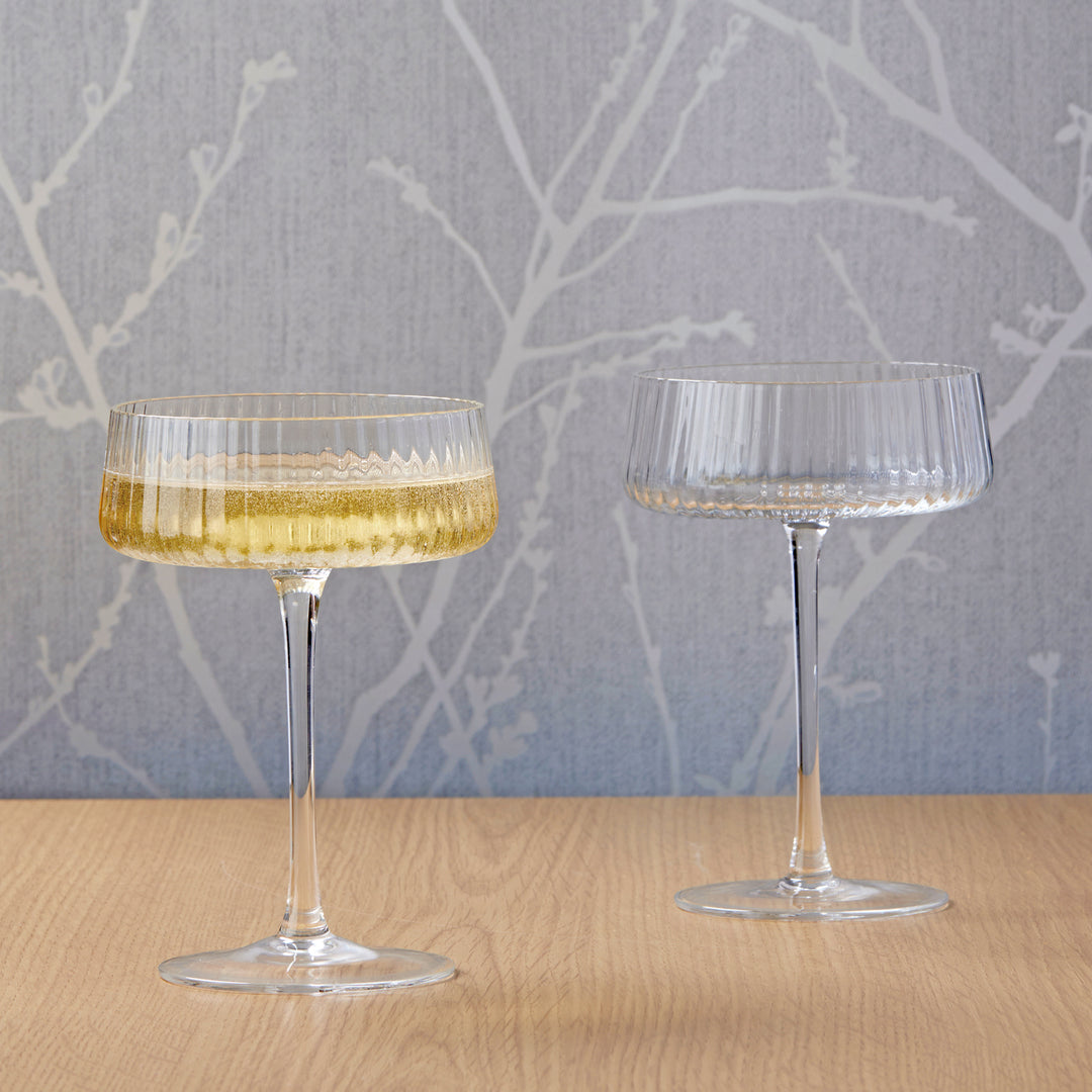 Empire Champagne Saucers Clear – Set of 2