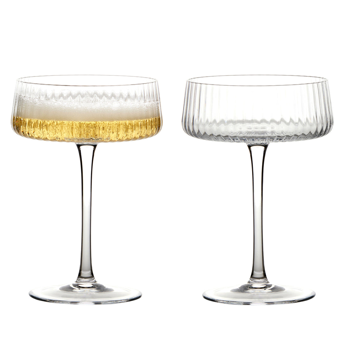 Empire Champagne Saucers Clear – Set of 2
