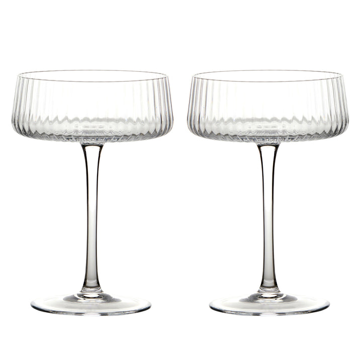 Empire Champagne Saucers Clear – Set of 2