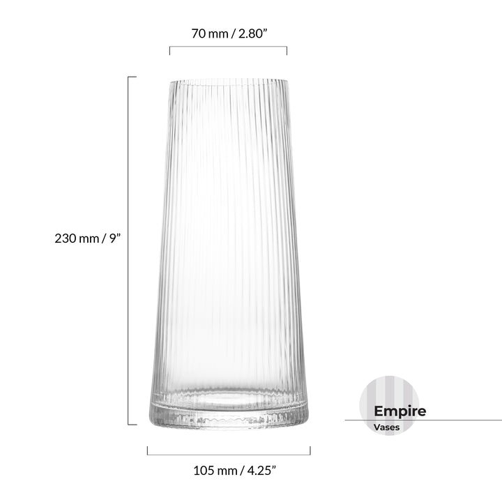 Empire Clear Vase Small