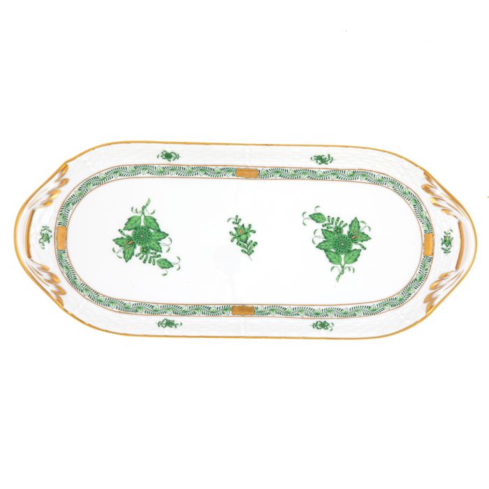 Chinese Bouquet Green Sandwich Tray