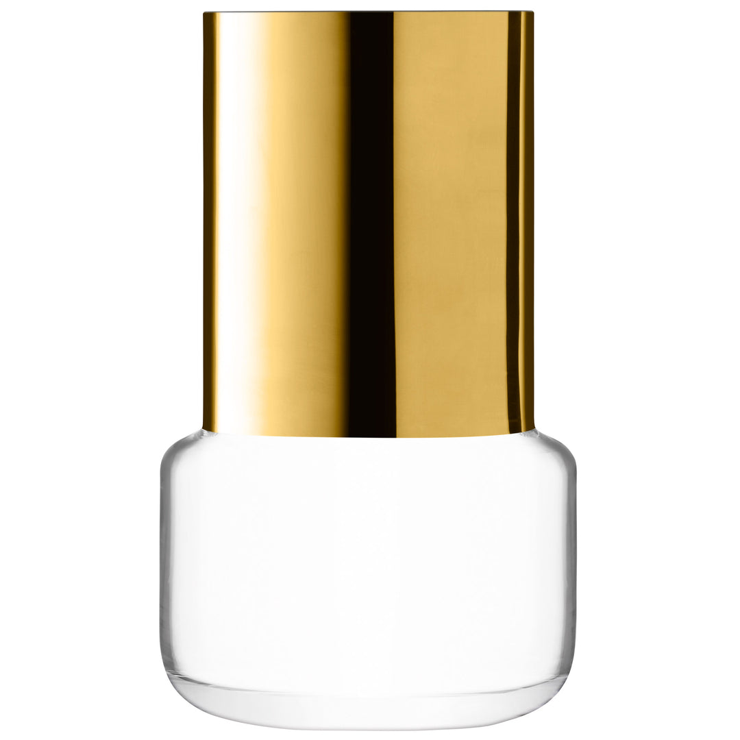 Aurum Vase H17cm Clear/Gold