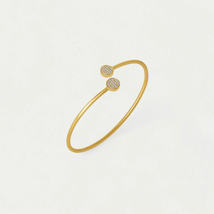 Mirabeaux Pave Twist Bangle - Gold