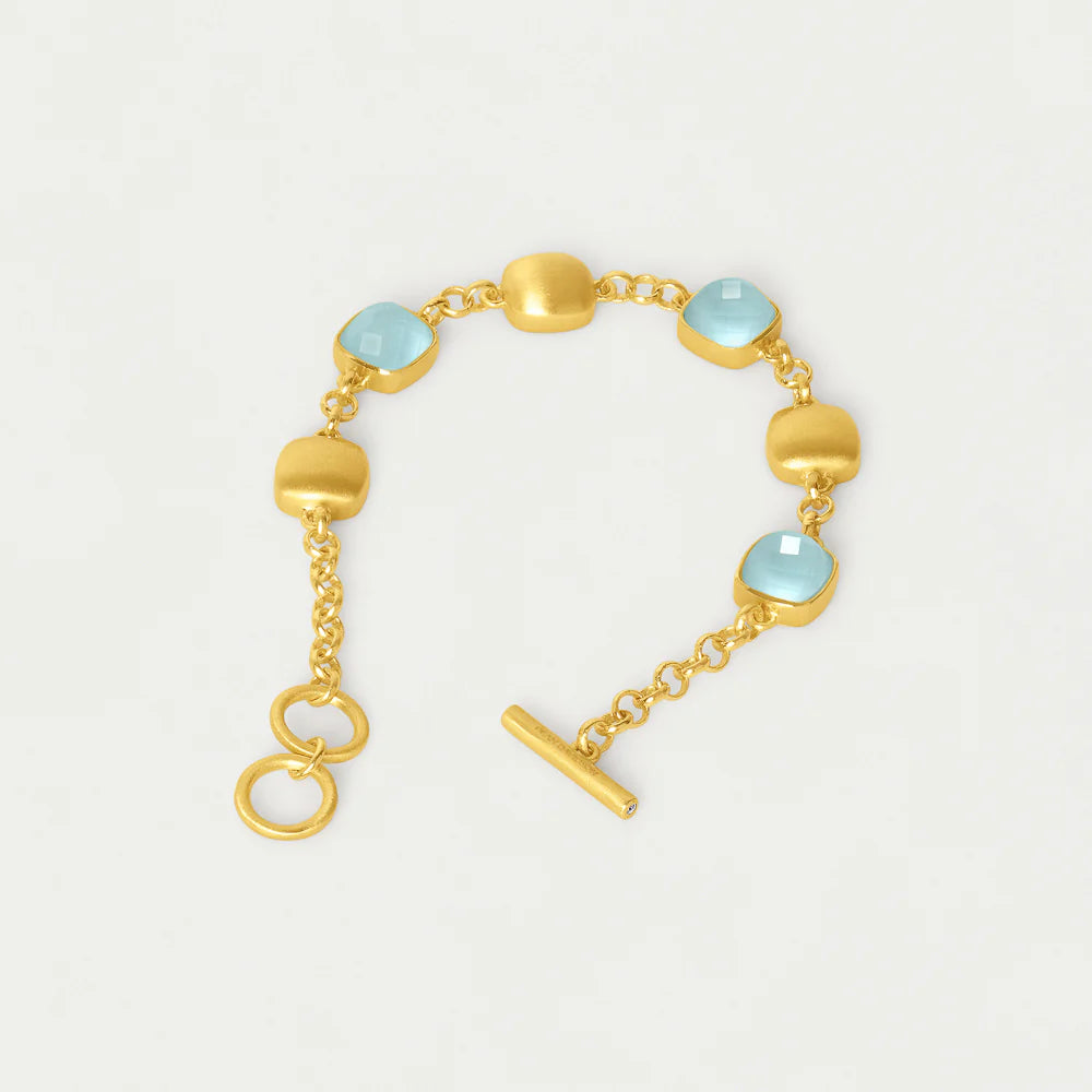 Monterey Chain Bracelet - Iridescent Sky Blue