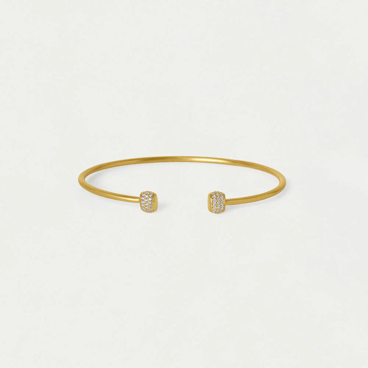 Juliette Pave Twist Bangle- Gold