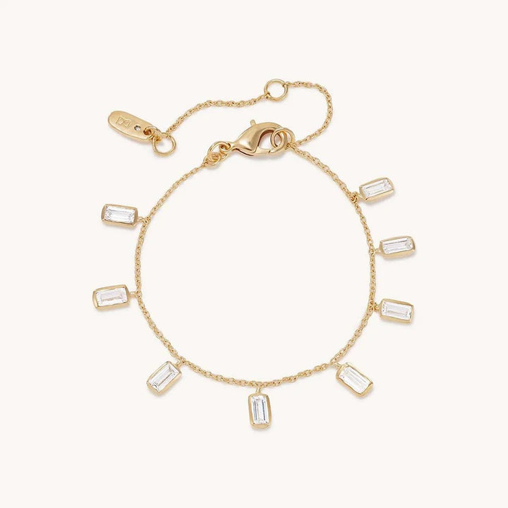 Gia Charm Bracelet - White CZ