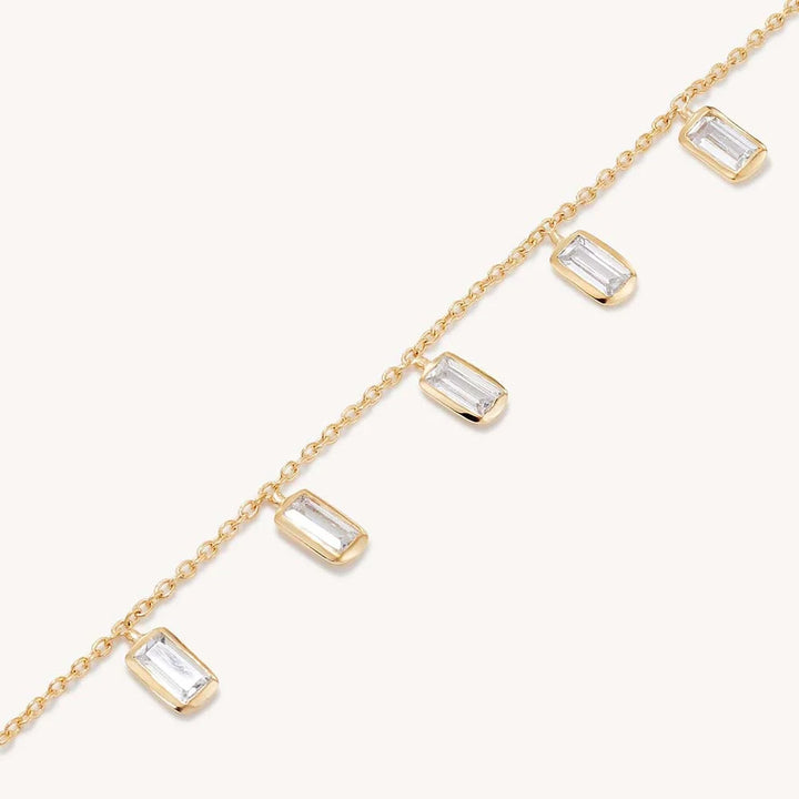 Gia Charm Bracelet - White CZ