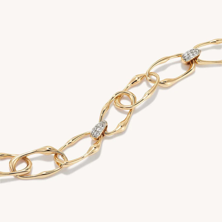 Celeste Link Bracelet - White CZ