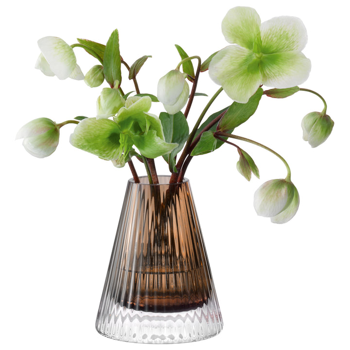 Beacon Candle Holder/Vase H10cm Taupe/Jet Black