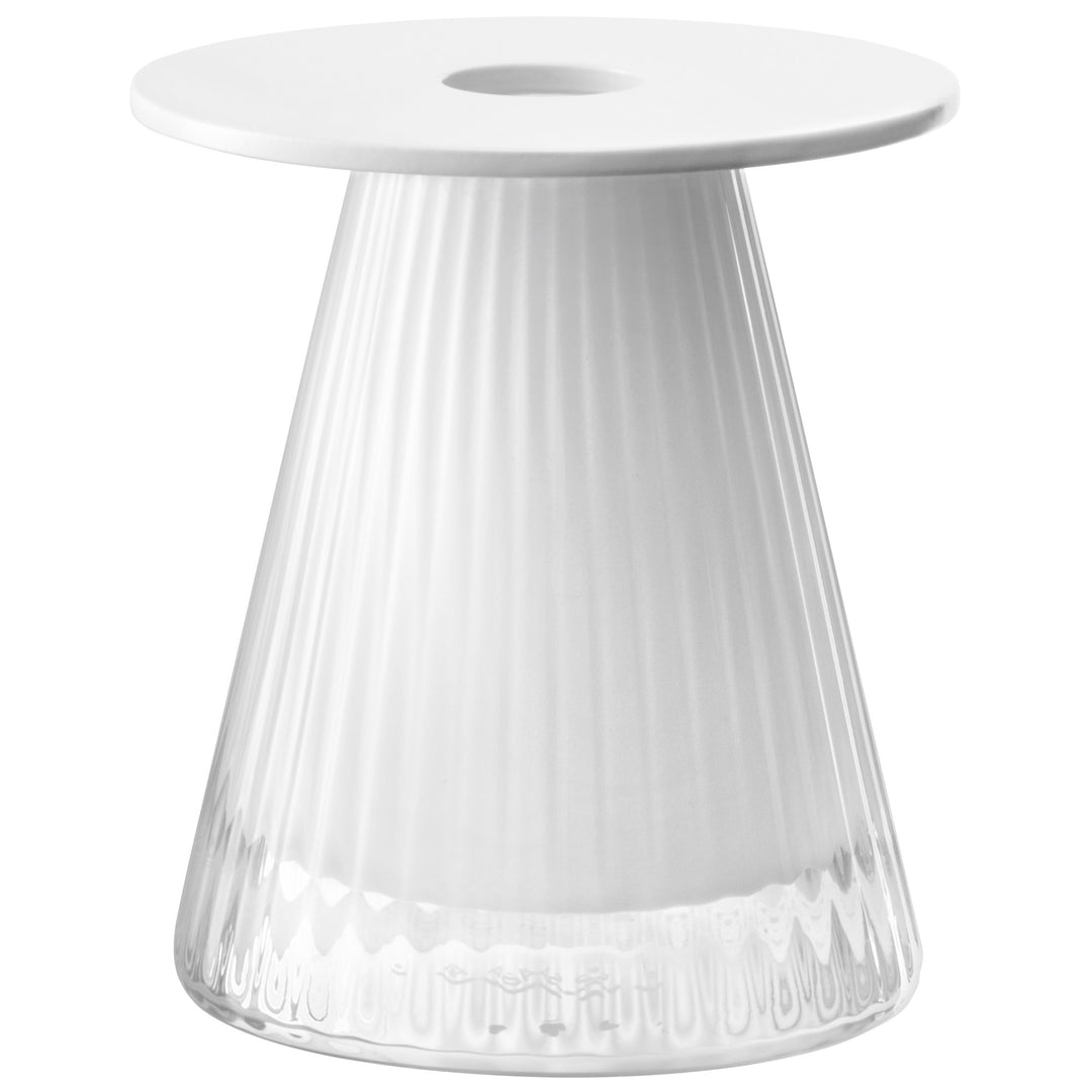 Beacon Candle Holder/Vase H10cm White/Chalk White