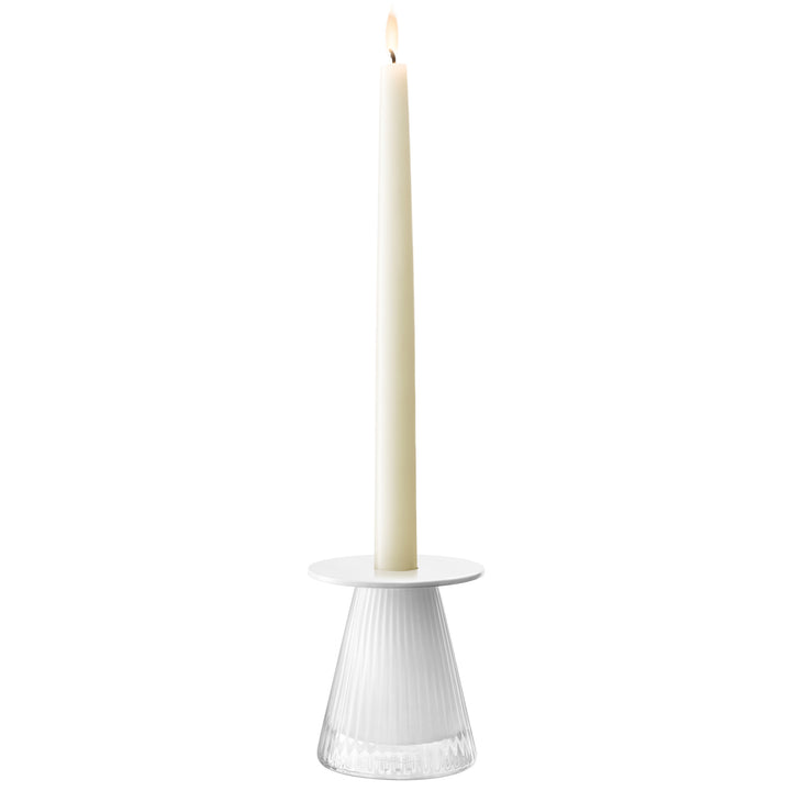 Beacon Candle Holder/Vase H10cm White/Chalk White