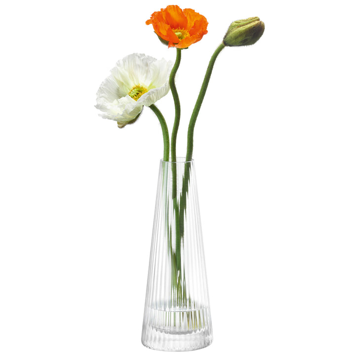 Beacon Candle Holder/Vase H22cm Clear/Concrete Grey