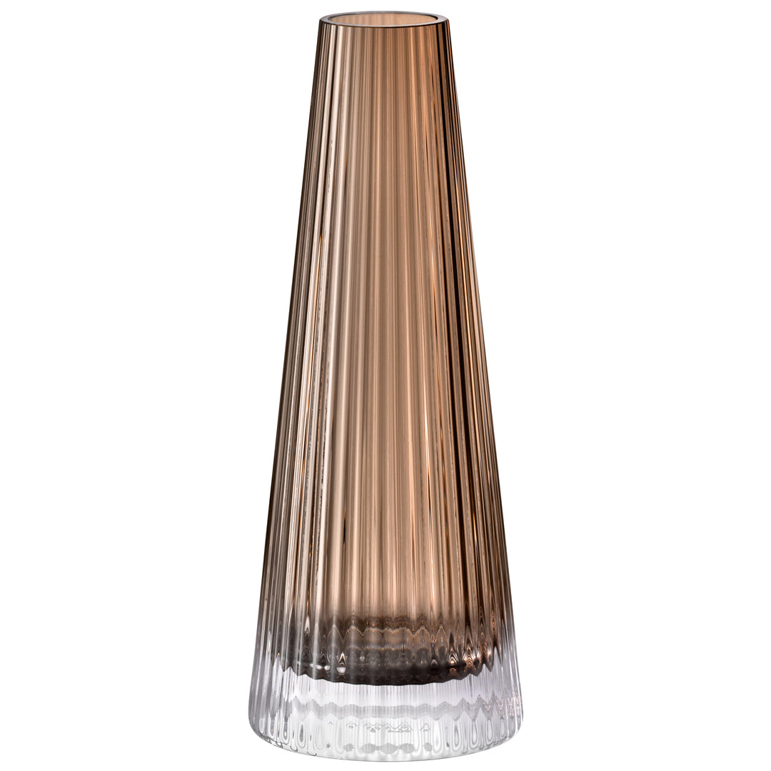 Beacon Candle Holder/Vase H22cm Taupe/Jet Black