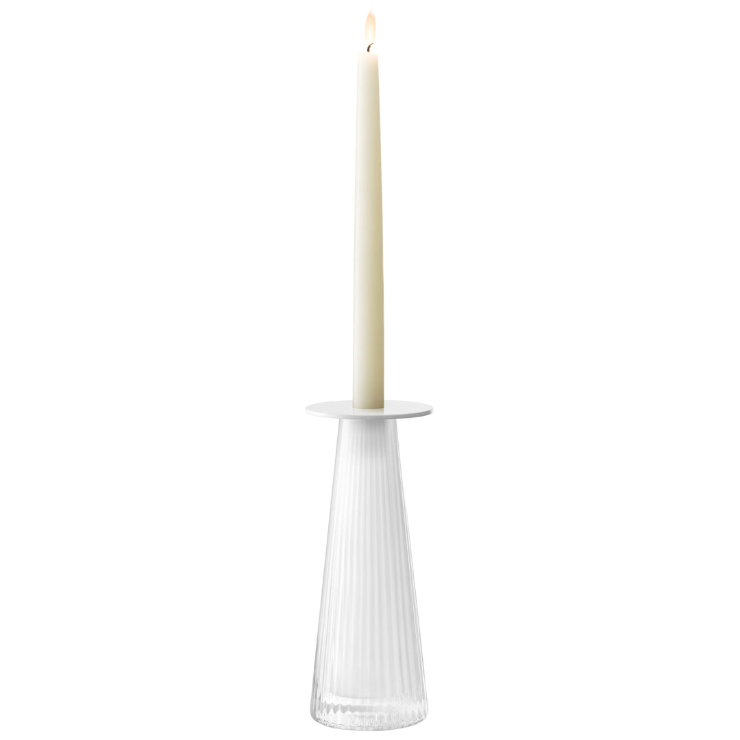 Beacon Candle Holder/Vase H22cm White/Chalk White