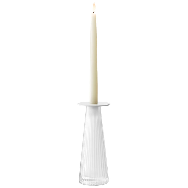 Beacon Candle Holder/Vase H22cm White/Chalk White