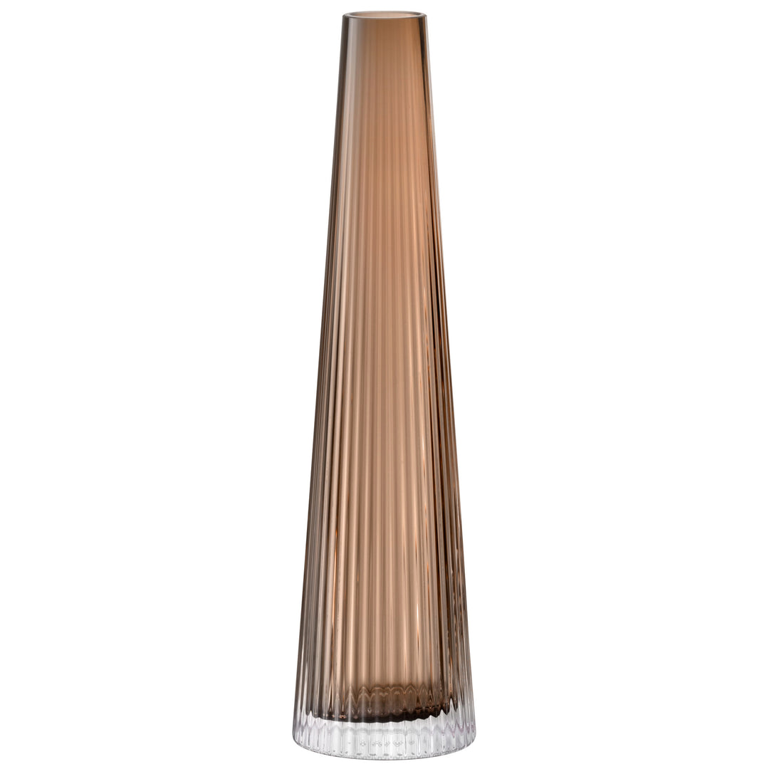 Beacon Candle Holder/Vase H13.5in Taupe/Jet
