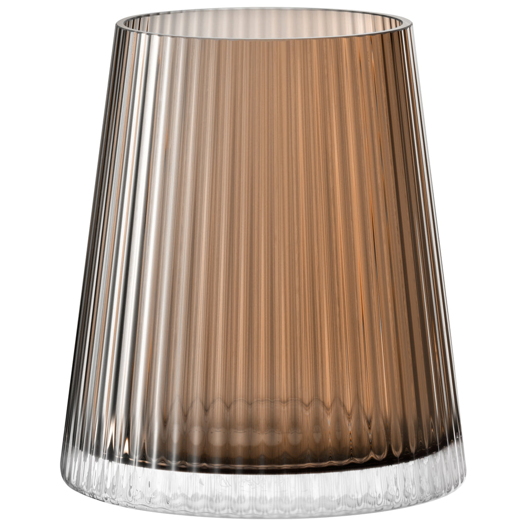 Beacon Lantern/Vase H14cm Taupe/Jet Black