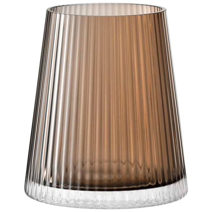 Beacon Lantern/Vase H14cm Taupe/Jet Black