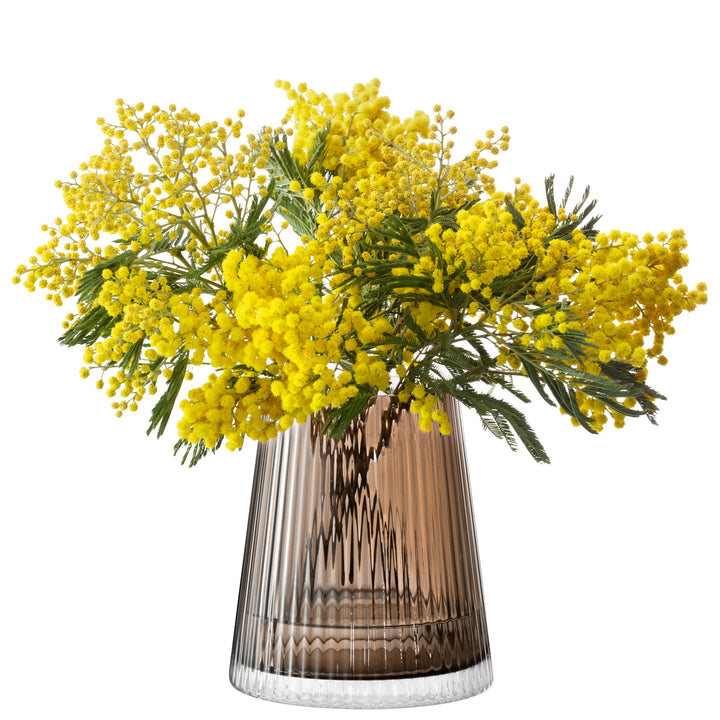 Beacon Lantern/Vase H14cm Taupe/Jet Black