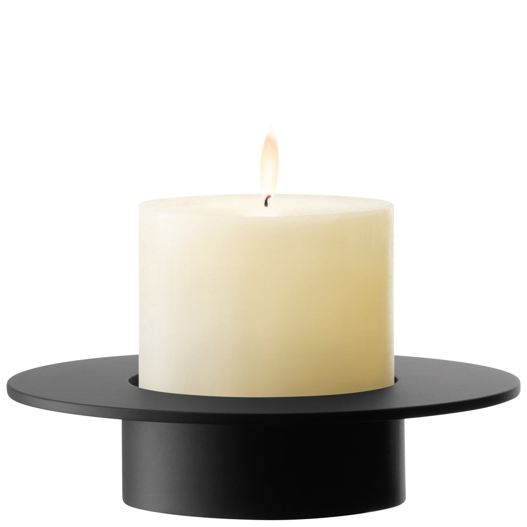 Beacon Lantern/Vase H14cm Taupe/Jet Black