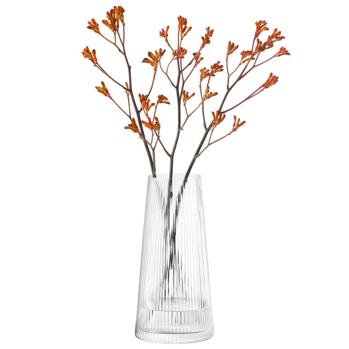 Beacon Lantern/Vase H30cm Clear/Concrete Grey