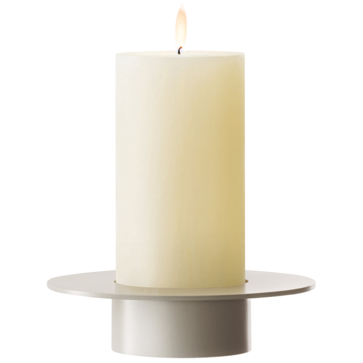 Beacon Lantern/Vase H30cm Clear/Concrete Grey