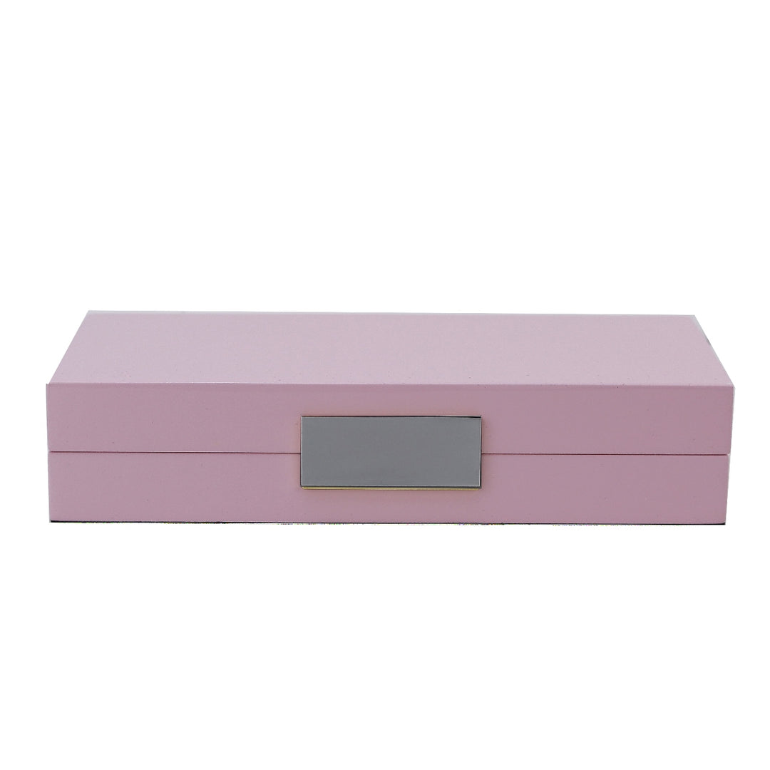Pink Lacquer Box With Gold
