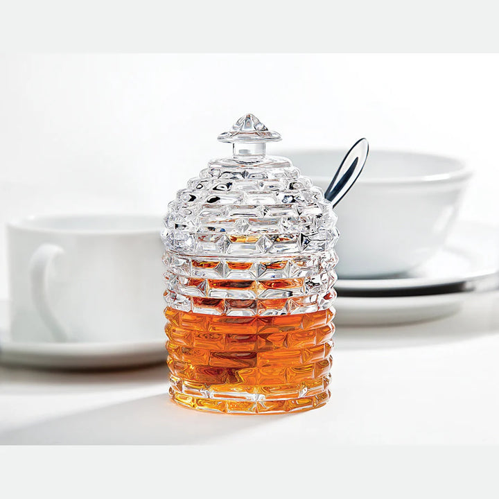 Bee Hive Honey Jar with Spoon