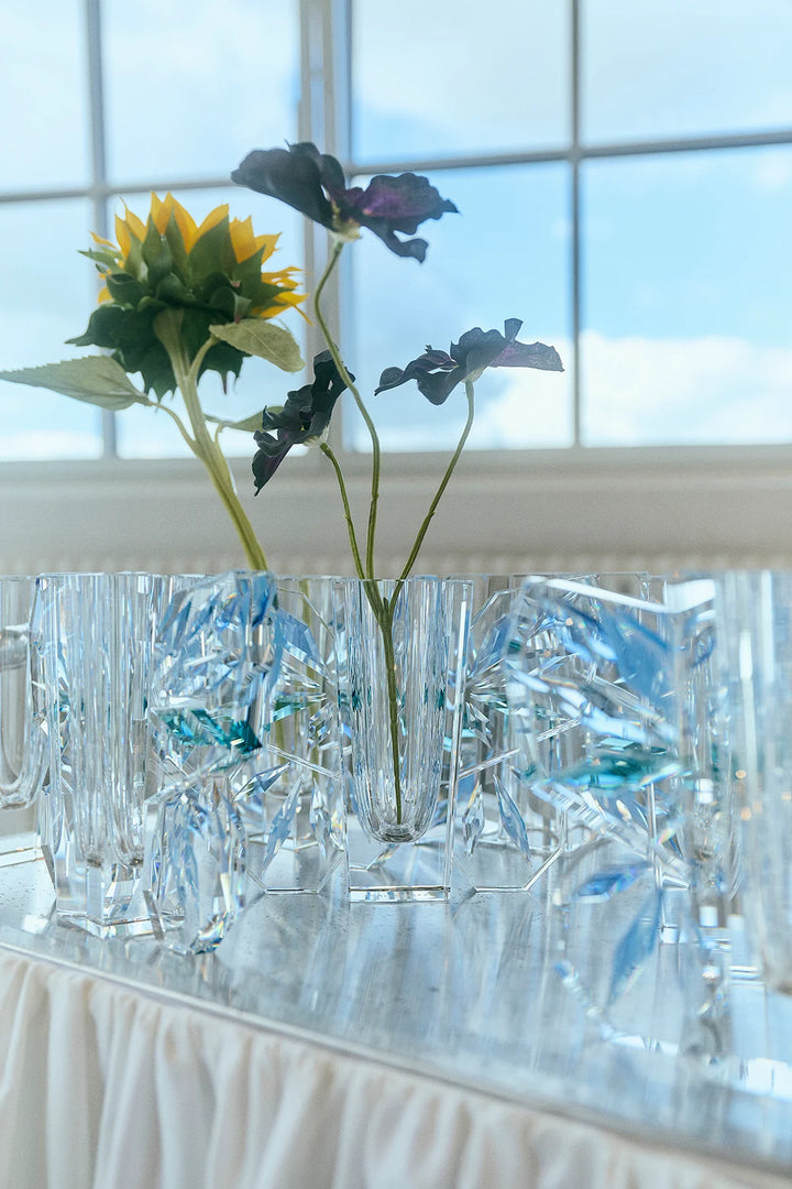 Lucie Vase Clear/ Cobalt/Sky/Blue/ Petrol/Slate