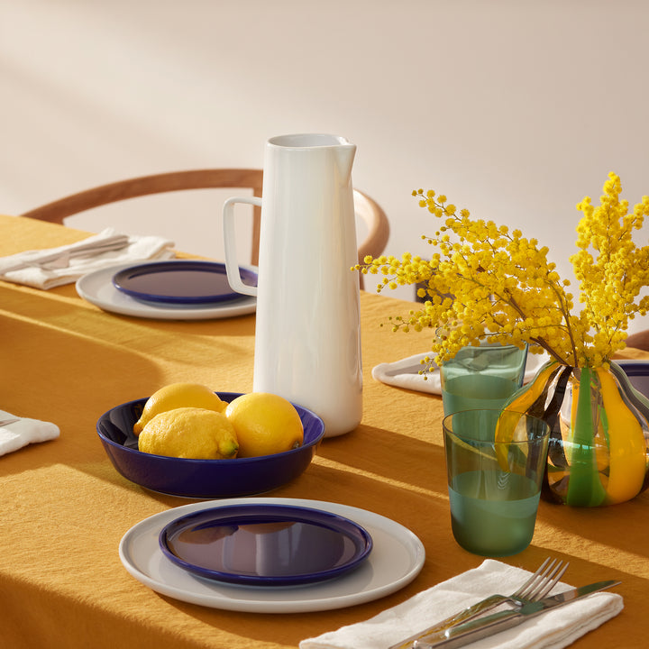 Folk Vase H11.5cm Black/Green/Yellow