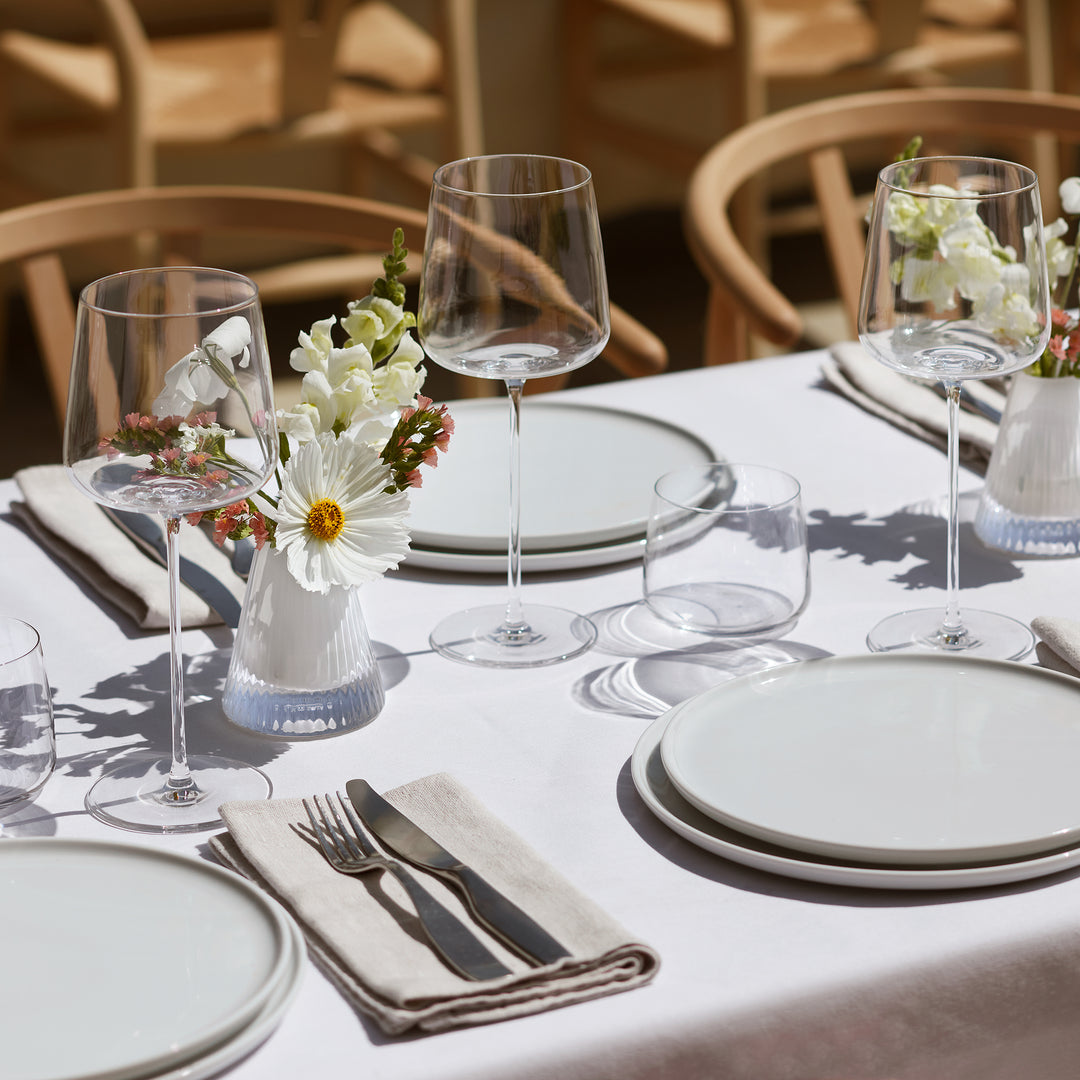 Beacon Candle Holder/Vase H10cm White/Chalk White