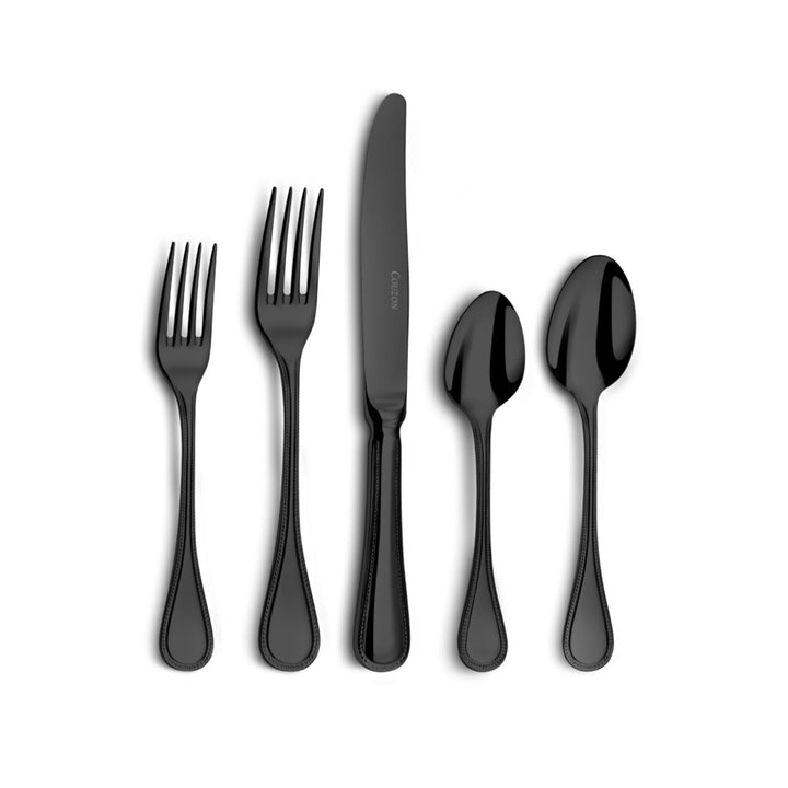 Le Perle Stainless Steel Flatware 5pc Place Setting by Couzon